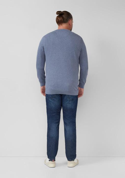 Actual product image s.Oliver Strickpullover Baumwollpullover mit Logo-Stickerei (5XL)