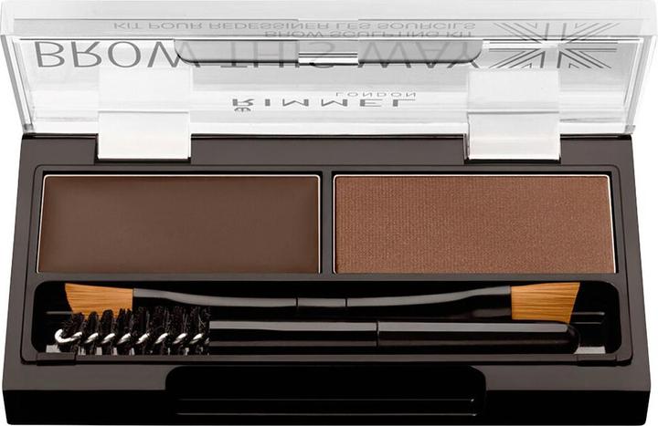 Image du produit Rimmel London Brow This Way (Brun foncé)