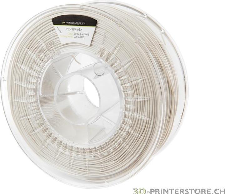 Image du produit 3d-printerstore.ch ASA ProFill Filament 1.75mm 1kg blanc (ASA, 1.75 mm, 1000 g, Blanc)