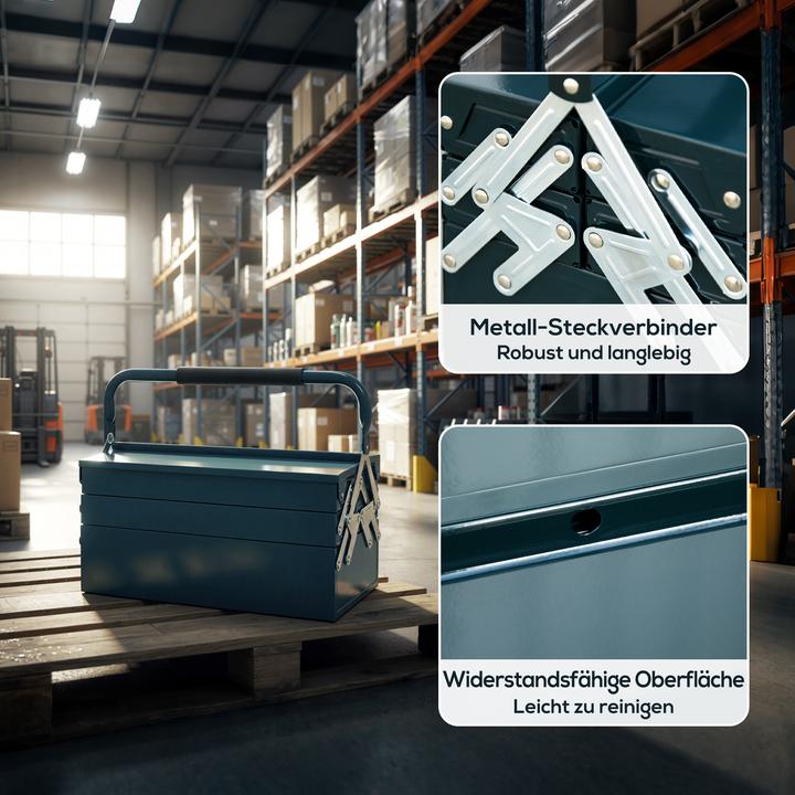 Actual product image Durhand Toolbox 5 compartment design