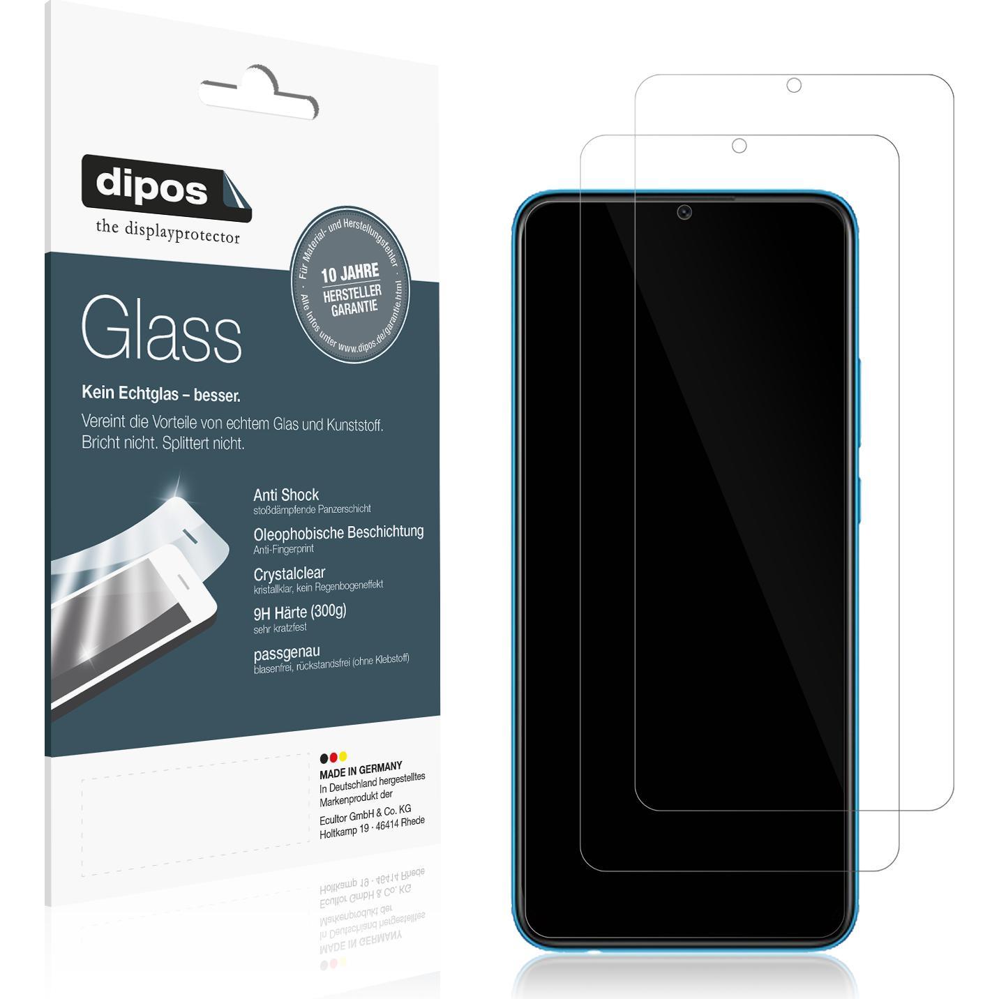 Dipos Displayschutz Anti-Shock (1 Stück, Oppo A16e), Smartphone Schutzfolie, Transparent