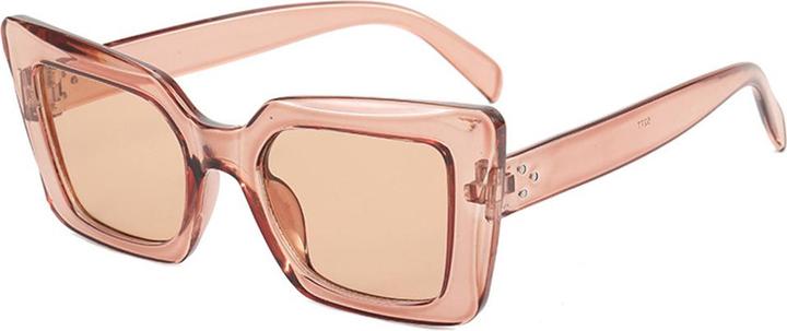 Actual product image Techsuit - Sunglasses (5277) - for Women with PC Frame and Lens, Square Shape - Brown