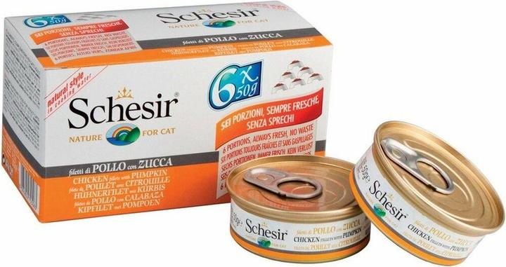 Schesir CAT 6x50g HENNE+KÜRBIS MULTIPAK /8 (Adult, 6 Stk., 300 g)
