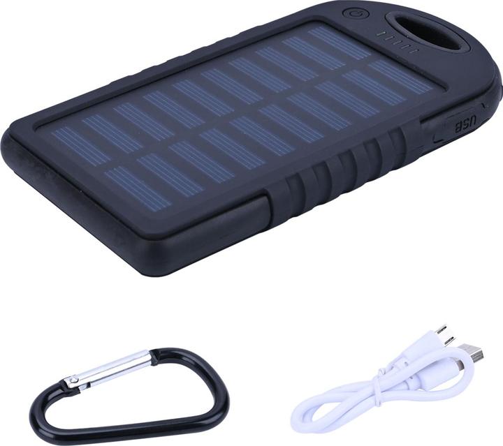 Actual product image Casativo Solar power bank incl. torch, 4,000 mAh, 2x USB-A, 10 watts (4000 mAh, 10 W)