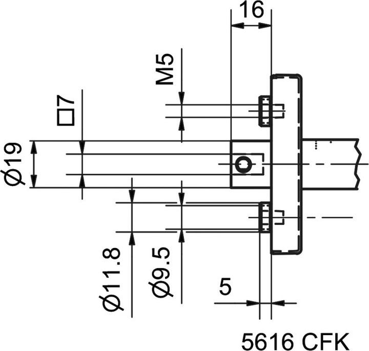 Produktbild Glutz Fenstergriffe 5071/5616 CF Memphis