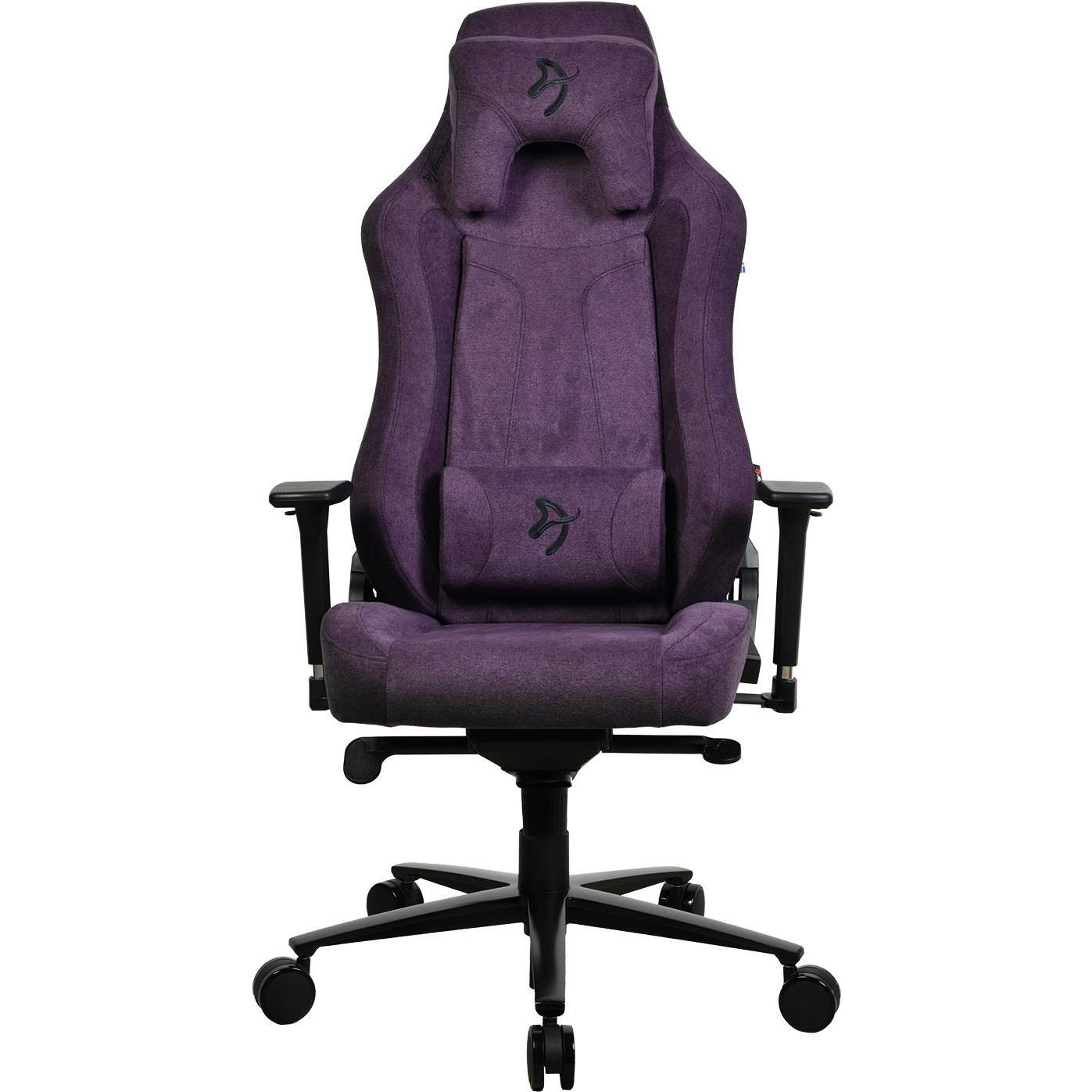 Arozzi Vernazza - Chaise Gaming en tissu souple - Mauve, Gaming Stuhl, Violett