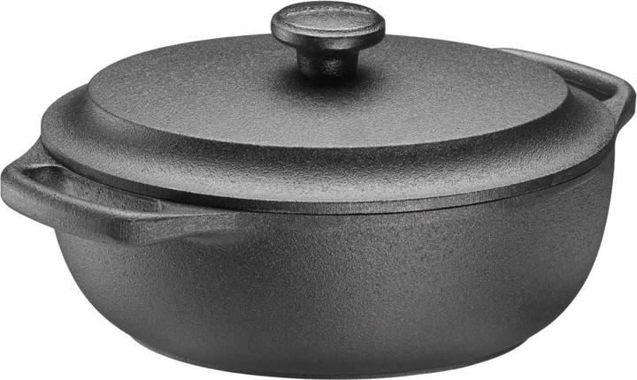 Actual product image Skeppshult Cast Iron Roaster Mini 24 x 18 cm 5000 (24 cm, Casserole + Stewpot, Cast iron)