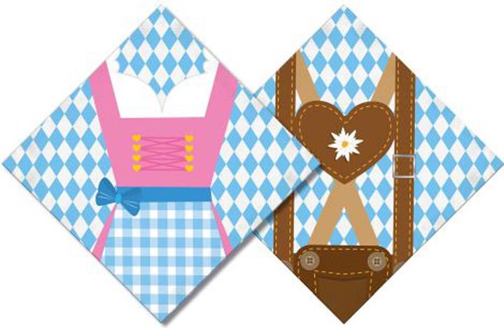 Riethmüller Napkin "Oktoberfest" in pack of 20 (20 pcs., 33 x 33 cm)