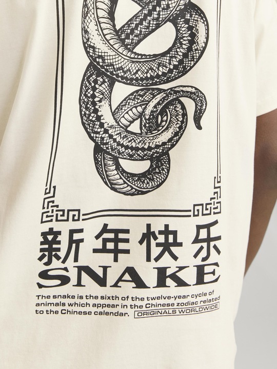 Produktbild Jack & Jones Jorsnake Tee Ss Crew Neck Tg Ln (XL)
