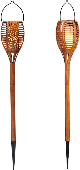Produktbild Lights4fun 2er Set LED Solar Fackeln
