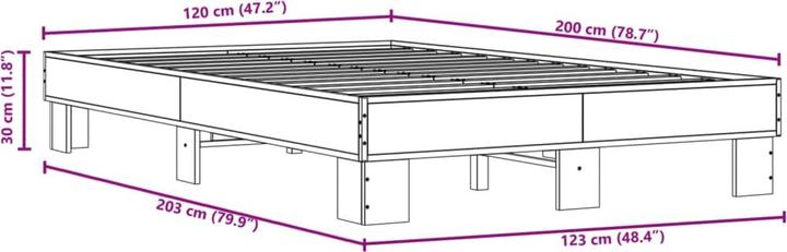 Image du produit vidaXL Bettgestell (120 x 200 cm)
