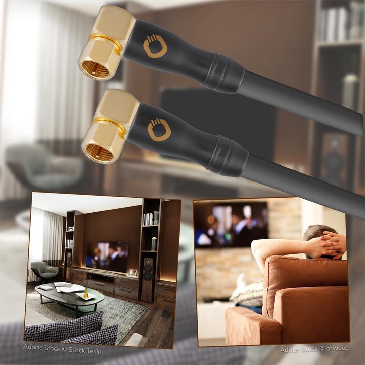 Actual product image Oehlbach Transmission Shift S 90 1000 black 10m (120 dB, Satellite cable)