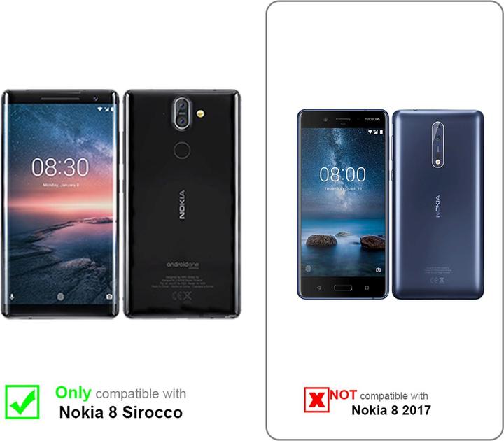 Actual product image Cadorabo Book Classy Style Cover (Nokia 8 Sirocco)