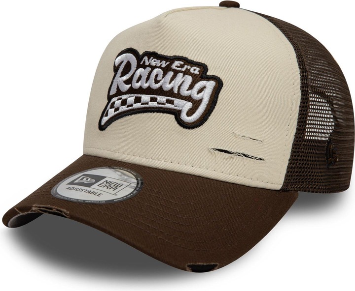 Image du produit New Era Mesh Trucker Cap - Motorsport Racing Beige (Taille unique)