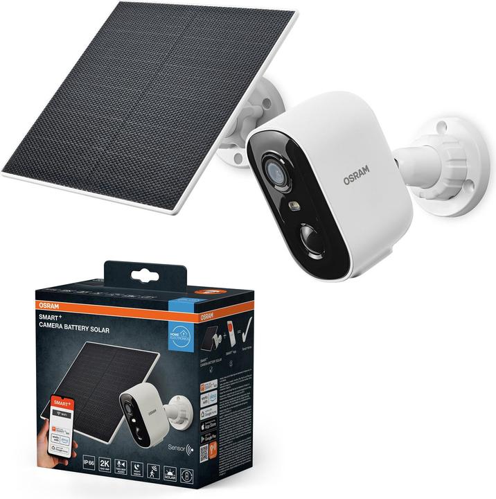 Produktbild Osram Smart+ Wifi Outdoor Camera Battery Solar White (2560 x 1440 Pixels)