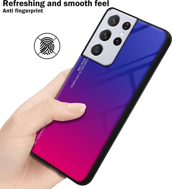 Produktbild Cadorabo TPU 2 Farben Glas Cover (Samsung Galaxy S21 Ultra)