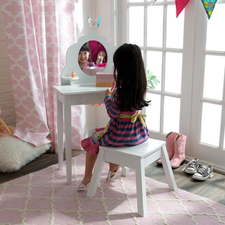 Produktbild KidKraft Mittlere Eitelkeit und Hocker (Kinderhocker)