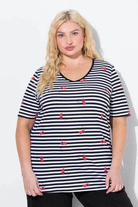 Produktbild Ulla Popken Pyjamashirt, Herzen, Halbarm (58)