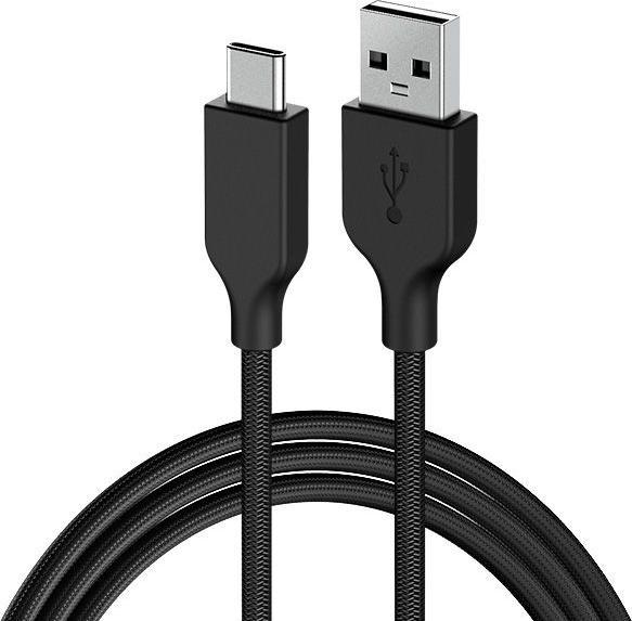 Produktbild Genius ACC-A2CC-3A USB-A zu USB-C 3A QC3.0 Ladekabel & Daten 1,5 m Schwarz (1.50 m, USB 2.0)