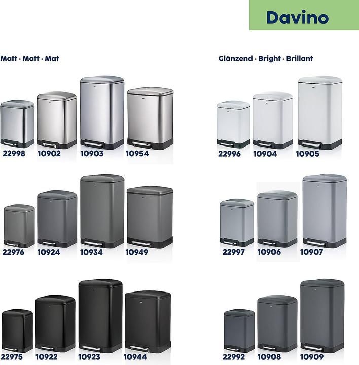 Productafbeelding Kela Davino pedaalemmer grijs (30 l)