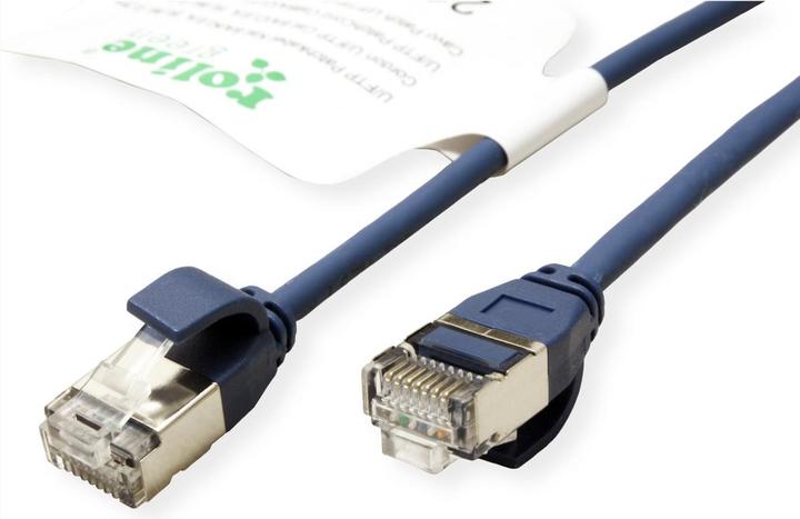 Produktbild Roline U/FTP Patchkabel Kat.6A (Class EA), LSOH, slim (U/FTP, CAT6a, 0.50 m)