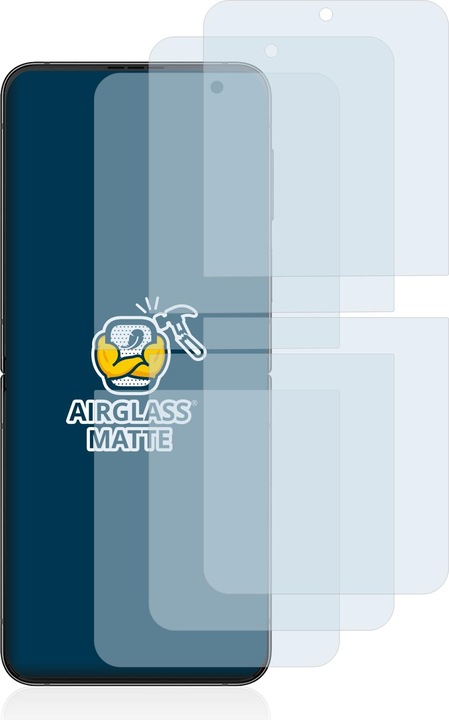 Actual product image BROTECT AirGlass Glass Matte (3 Piece, Samsung Galaxy Z Flip4)