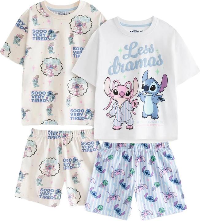 Produktbild Lilo & Stitch Less Dramas Schlafanzug mit Shorts Mädchen (2erPack) (128)