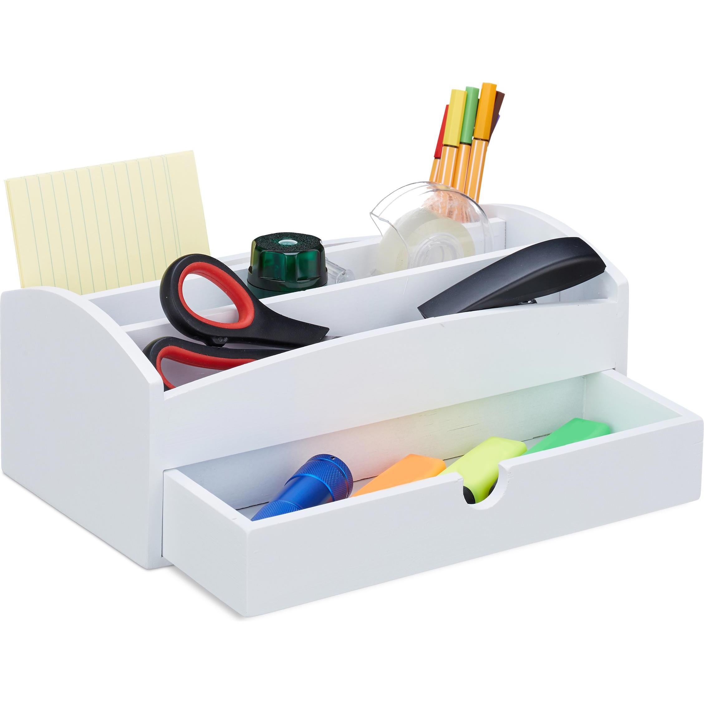 Relaxdays, Schreibtisch Accessoire, Schreibtisch Organizer