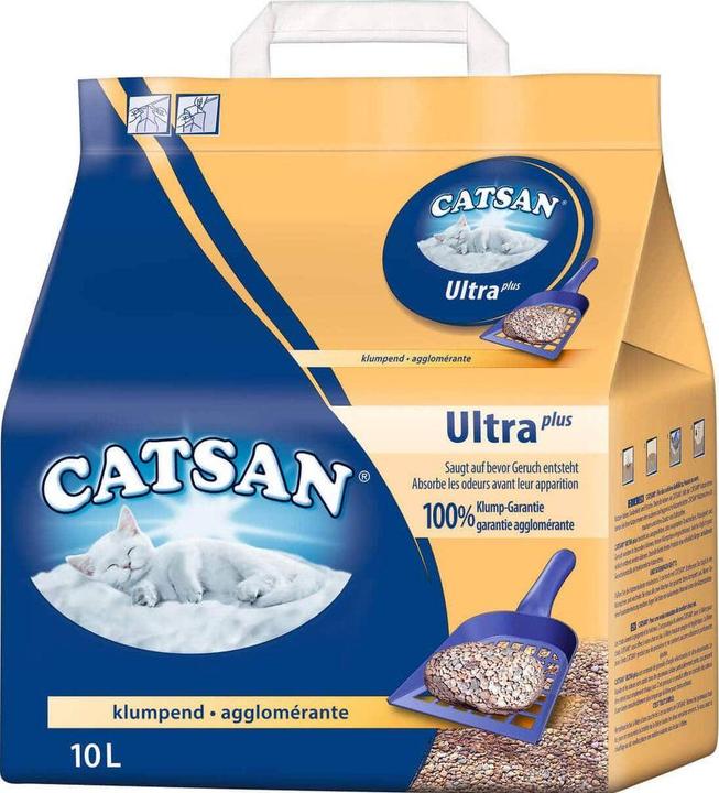 Produktbild Catsan Ultra Plus (Biologisch abbaubar, Neutralisierend, Klumpend, 10.30 kg)