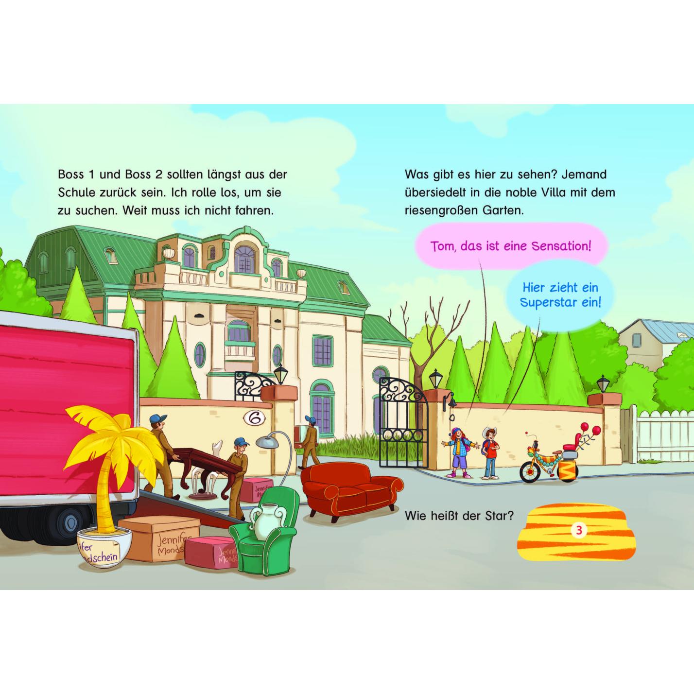 Thumbnail - Tom Turbo - Lesestark - Ein Gespenst zum Geburtstag, Kinderbücher von Thomas Brezina, Pablo Tambuscio, Gerardo Daniel Ba...