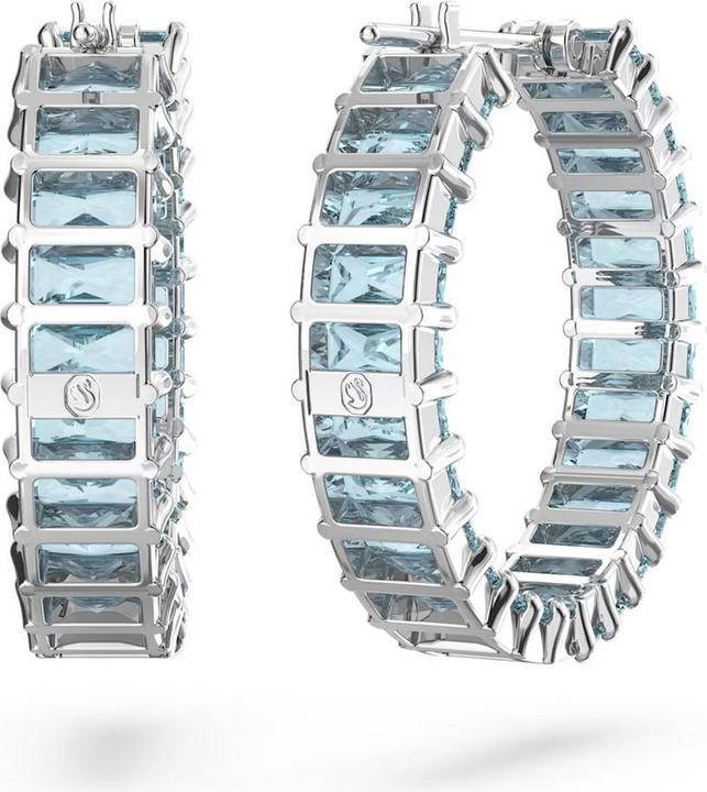 Immagine prodotto Swarovski Matrix Creoles Taglio Baguette Blu (Metallo Swarovski)