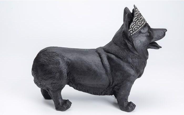 Actual product image Kare Design Deco Figure Royal Standing Corgi Black
