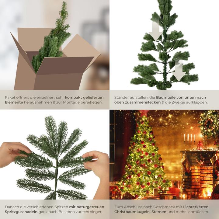 Produktbild tectake Künstlicher Weihnachtsbaum (140 cm)