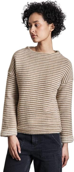 Actual product image Street One Comfortable Striped Women's Shirt with Three-Quarter Sleeve and Elastic Hem (46)