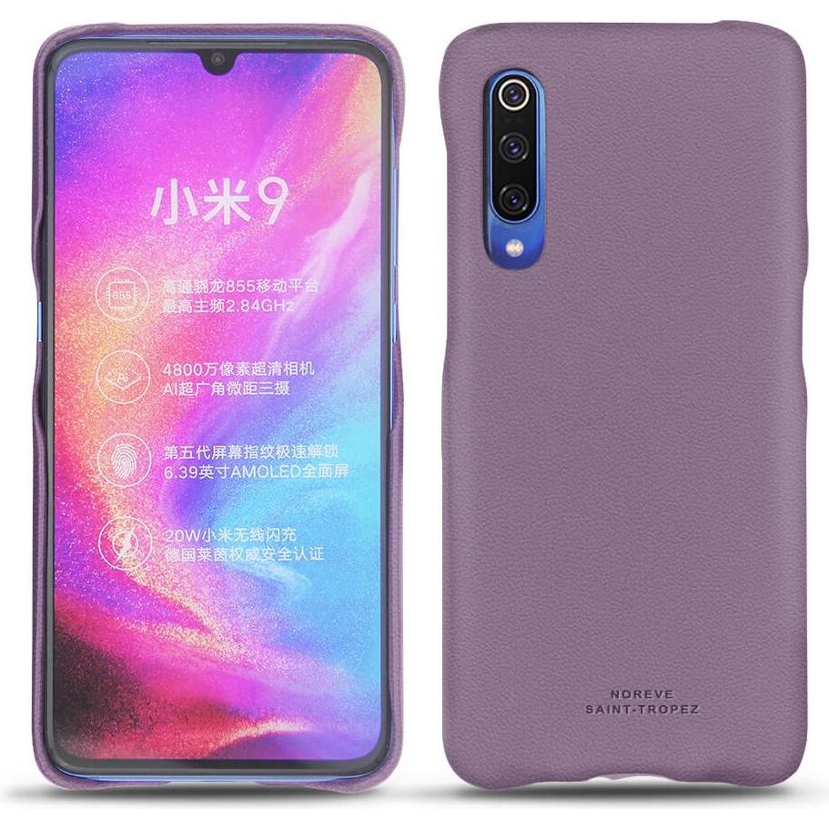 Noreve Lederschutzhülle (Xiaomi Mi 9), Smartphone Hülle, Violett