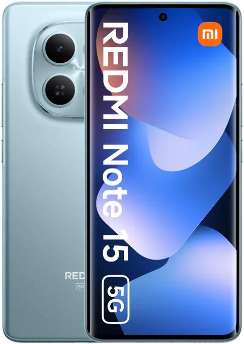 Productafbeelding Xiaomi Redmi Note 15 (128 GB, IJsblauw, 6.77", Hybride dubbele SIM, 5G)