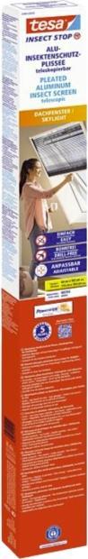 Immagine prodotto tesa Tenda a rullo a zanzariera plissettata per finestre per tetti (164 x 102 cm)
