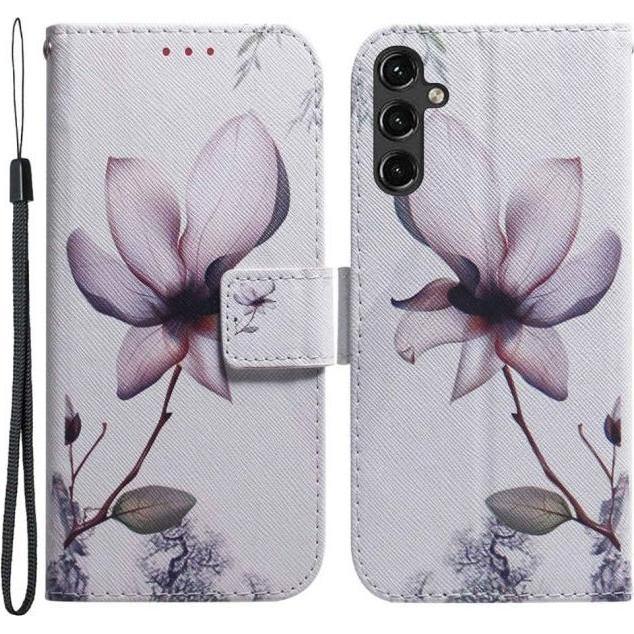 MU Style Leder Bookcover Image Series (Samsung Galaxy A14 5G, Samsung Galaxy A14), Smartphone Hülle, Mehrfarbig
