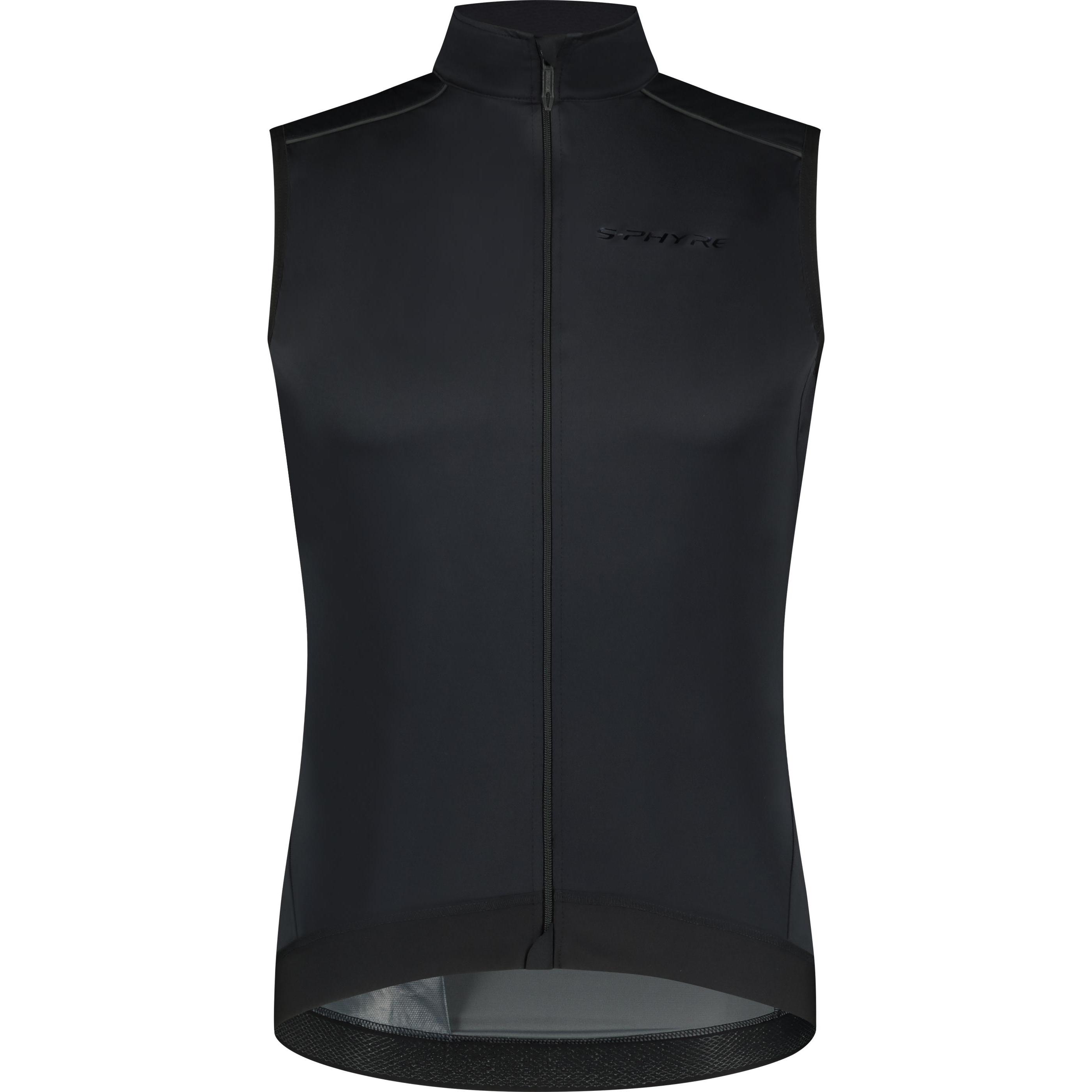 Shimano, Herren, Weste, S-Phyre Wind Winter Vest Black M, Schwarz, (M)