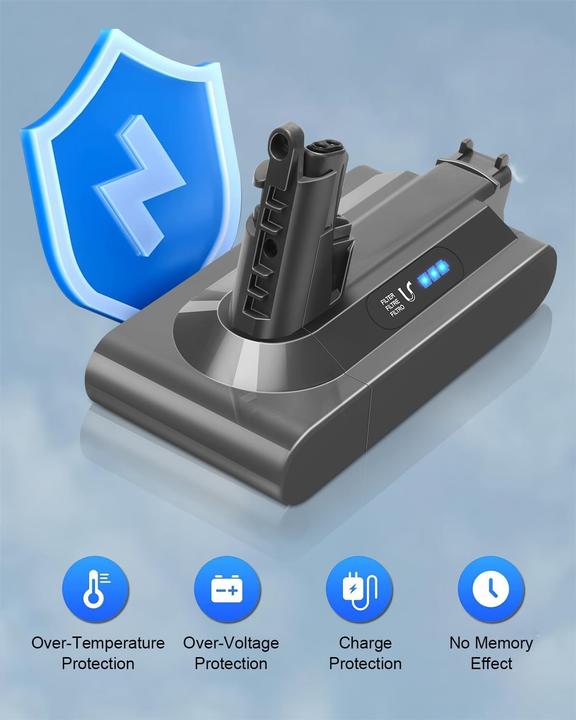 Actual product image Waitley Ersatzakku für Dyson V10 Staubsauger