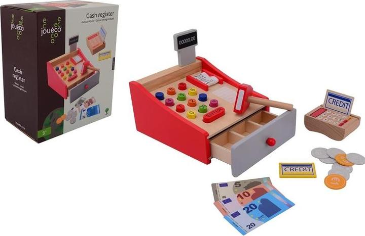 Actual product image Jouéco Houten cash desk with scanner