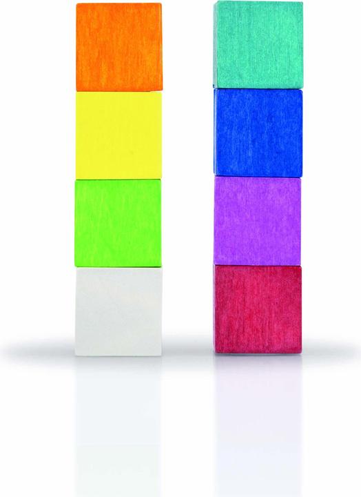 Image du produit Magnetoplan Aimant Cube (L x l x H) 20 x 20 x 20mm Bleu, Rose, Rouge, Orange, Jaune, Vert, Bleu-Vert (8x)