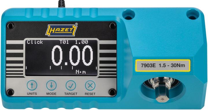 Produktbild HAZET Drehmoment-Prüfgerät ∙ elektronisch ∙ 1,5 - 30 Nm 7903E ∙ Nm min-max: 1.5 - 30 Nm ∙ Sechskant… (3/8", 1/4", 1.50 Nm, 30 Nm)