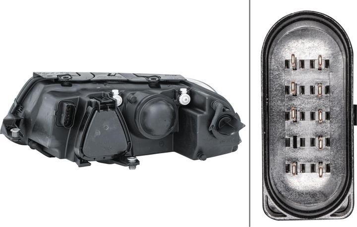 Produktbild Hella 1EL 008 350-021 Halogeen/DE/FF-Koplamp ECE/CCC - voor rechtsrijdend verkeer - Rechts voor (H7, PY21W, W5W)