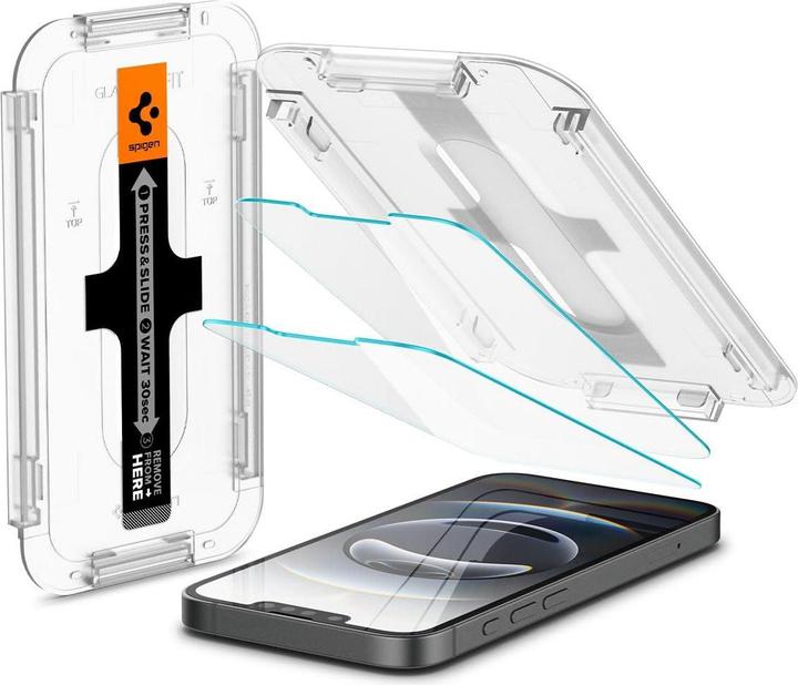 Produktbild Spigen Glas.tR EZ Fit (2 Stk., Apple iPhone 13, Apple iPhone 13 Pro)