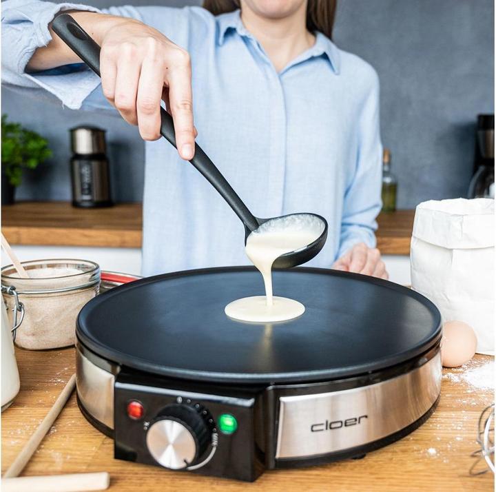 Image du produit Cloer 6630 Crêpière 2 crêpe(s), acier inoxydable