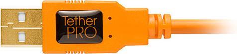 Image du produit Tether Tools TetherPro USB A 2.0 / Mini-USB 5-Pin 30 cm, Orange (0.30 m, USB 2.0)