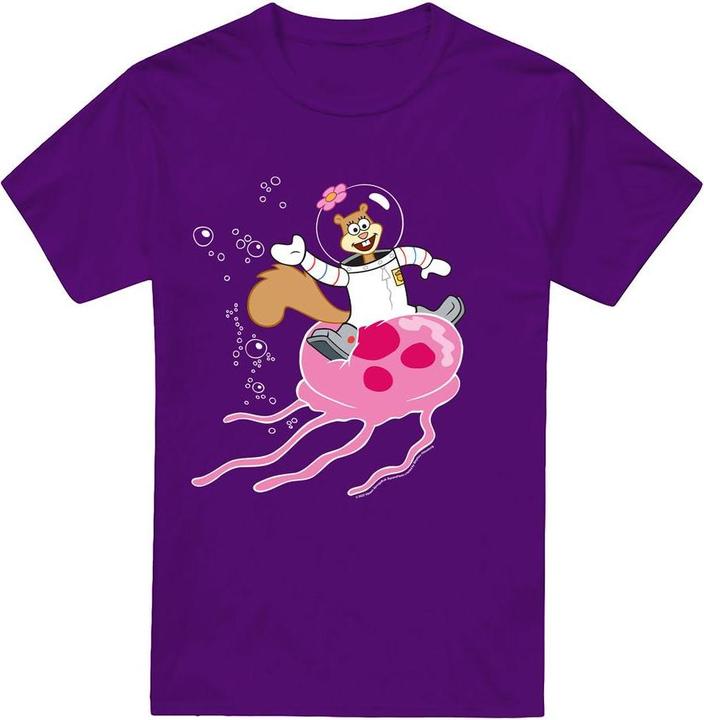 Produktbild Spongebob Squarepants Sandy Rides The Jellyfish TShirt (3XL)