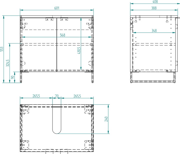 Actual product image micasa Mailo (60 x 41 x 55.5 cm)