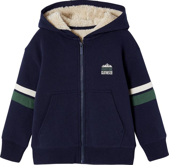 Immagine prodotto Vertbaudet Jungen Kapuzensweatjacke mit Teddyfleece-Futter (86)
